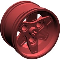 Lego kolečko (kolo, ráfek) průměr 43,2mm, tmavě červená (4567431)